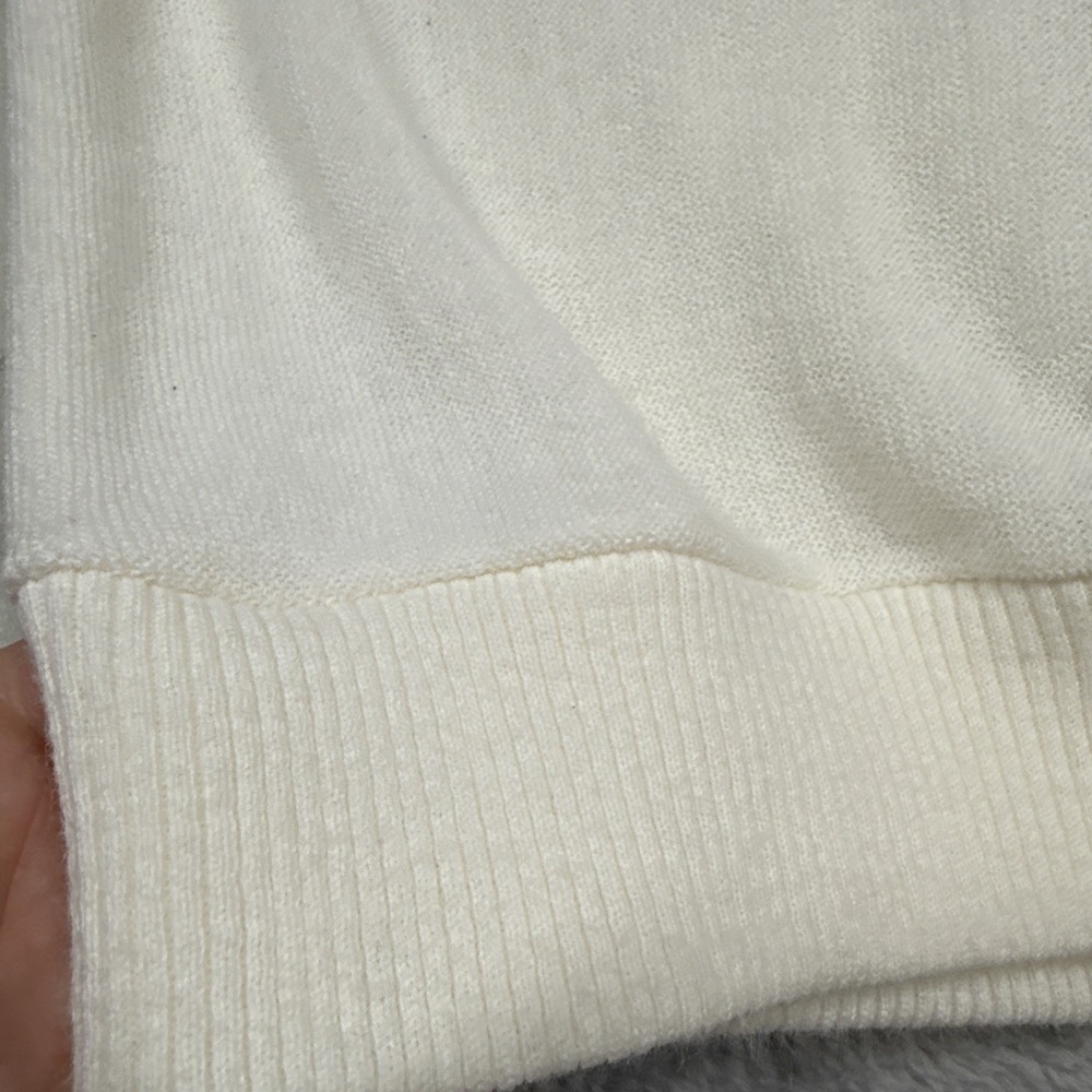 Vintage Arnold Palmer Signature Collection Cardigan Sweater Mens Large Ivory USA - Picture 14 of 15